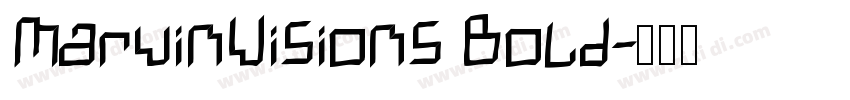 MarvinVisions Bold字体转换